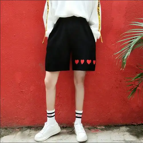 短裤男女夏学生韩版宽松新款情侣装韩版显瘦休闲五分裤bf原宿风