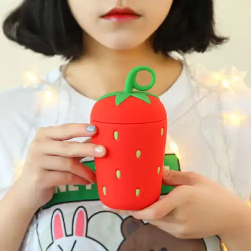 立体ins风水玻璃杯儿童水杯卡通水杯女学生韩版可爱便携防烫杯子