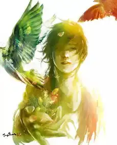 如此霸气的水墨竟出自一位女插画师