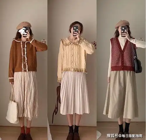 温柔女人最好看,秋季简约优雅的裙装穿搭示范,减龄又很有女人味