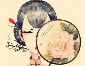 dodolog原创插画美女插画头像