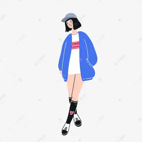 手绘卡通矢量扁平简约38女生节活力少女素材图片免费下载千库网