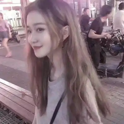 真人侧脸头像女长发侧脸回眸长发女头像图片