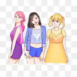 免费下载三个女生图片大全千库网png