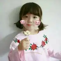 超萌小女孩微信头像图片清新可爱萌娃小女孩嘟嘴头像