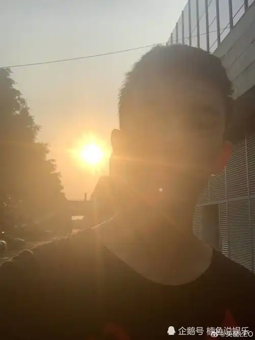 21岁吴磊晒海边落日照,背影意境十足,朝气蓬勃的少年感好喜欢