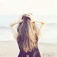 背影女头像卷发唯美微信头像图片大全