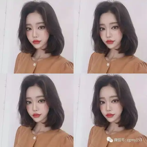 文艺范气质中分短发