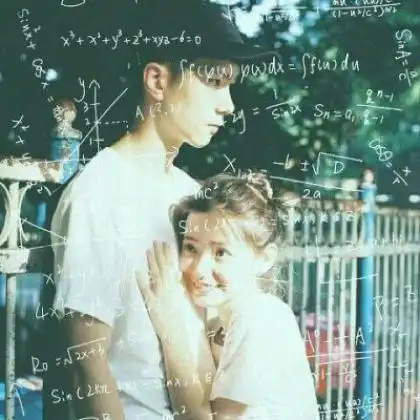 数学公式情侣头像双人,适合学生情侣专用的