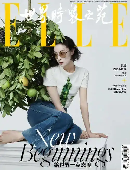 时尚2021年度封面盘点之elle,赵丽颖刘昊然倪妮蔡徐坤马龙