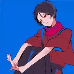 动漫头像纯色二次元动漫女头