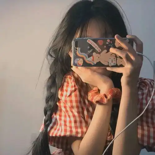 手机挡脸头像