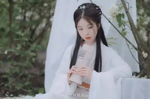 汉服小仙女冻在枝头春不知