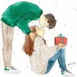 插画师笔下的情侣日常,连空气都是甜的