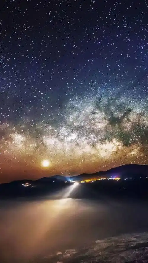 壁纸l超梦幻星空壁纸,点透灵犀铭刻此夜星辰