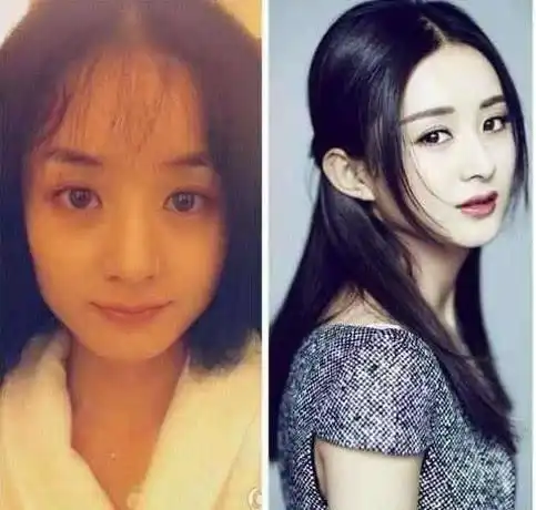 明星卸妆前后对比,赵丽颖郑爽原来是这个样子,黄子韬让人无法接受