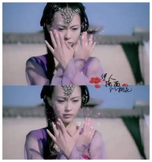 古装女星兰花指造型,赵丽颖热巴美感十足,章子怡陈乔恩妖艳
