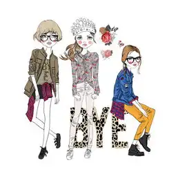 时尚前卫美女插画矢量图片图片id502690矢量人物