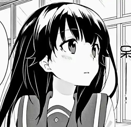 黑白旧漫画女生头像心里和你说了不止一万次幸会