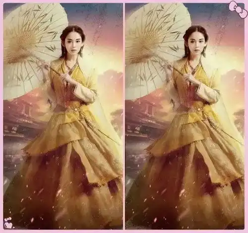 同样是撑伞,赵雅芝最经典,赵丽颖最霸气,刘亦菲姿势无人可模仿