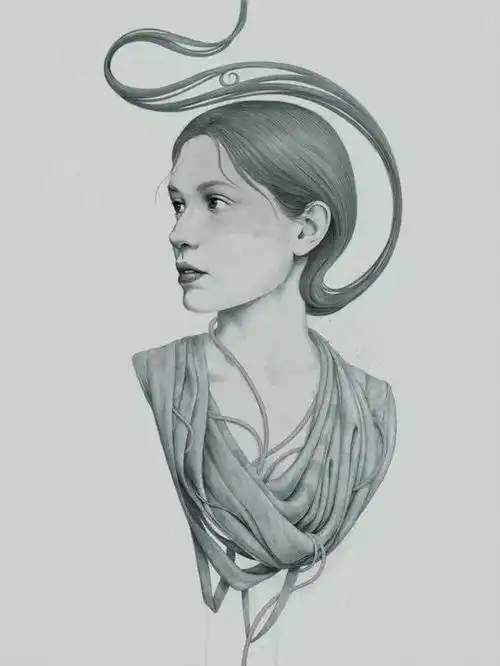 最会画女人肖像的插画师,他笔下的女性好美