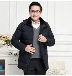 棉衣男士冬季加厚加绒中老年爸爸冬装外套2019新款中年人棉服棉袄男