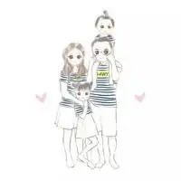 儿女双全卡通头像图片大全可爱微信头像图片大全