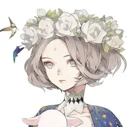 求类似于这种的动漫女戴花环的图片