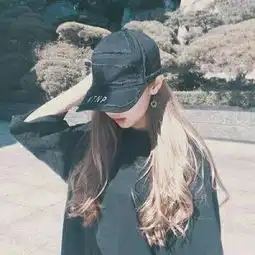 手摸头气质长发美女头像