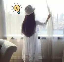 女头,背影,伤感,拉窗帘,唯美