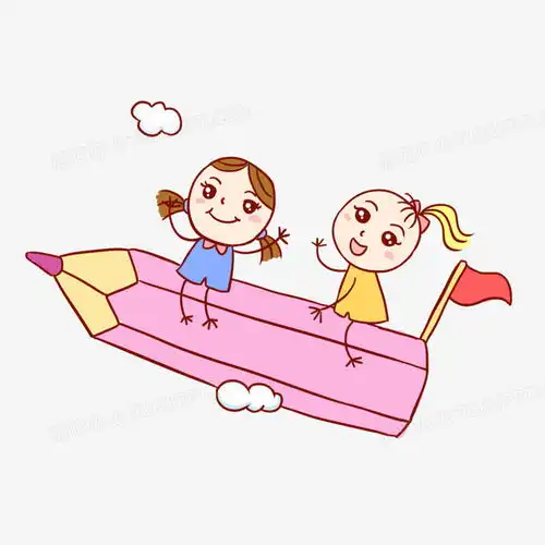 学生小孩铅笔开学季手绘卡通元素png图片素材下载卡通png熊猫办公