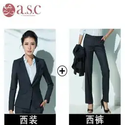 转卖韩版春秋ol职业女装修身西装女长袖气质套裤女士正...