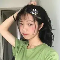 头发绿色头像绿色头发女生头像真人
