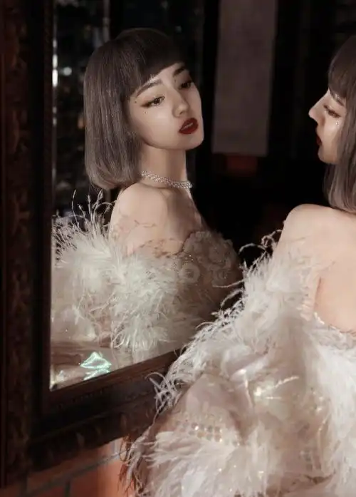 有一种惊艳叫镜子中的脸,热巴妩媚,杨颖女王,大幂幂霸气十足