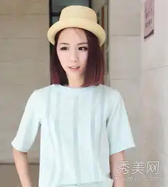 气质中分短发发型圆脸女生清爽甜美首选