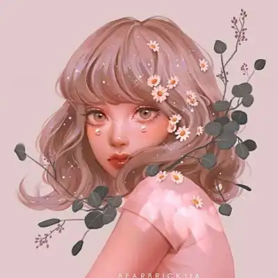 唐崎夜雨自截少女插画头像画师女生头像我要个性网